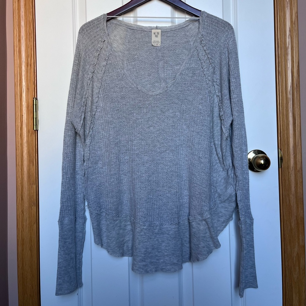 We The Free Heather Gray Long Sleeve Tee